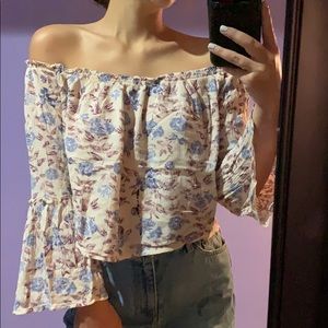 Floral Off The Shoulder Top